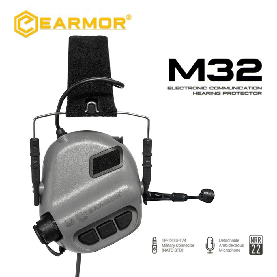 EARMOR M32 MOD4 Tactical Headsets Aviation Noise reduction Communication Earphones-TAN