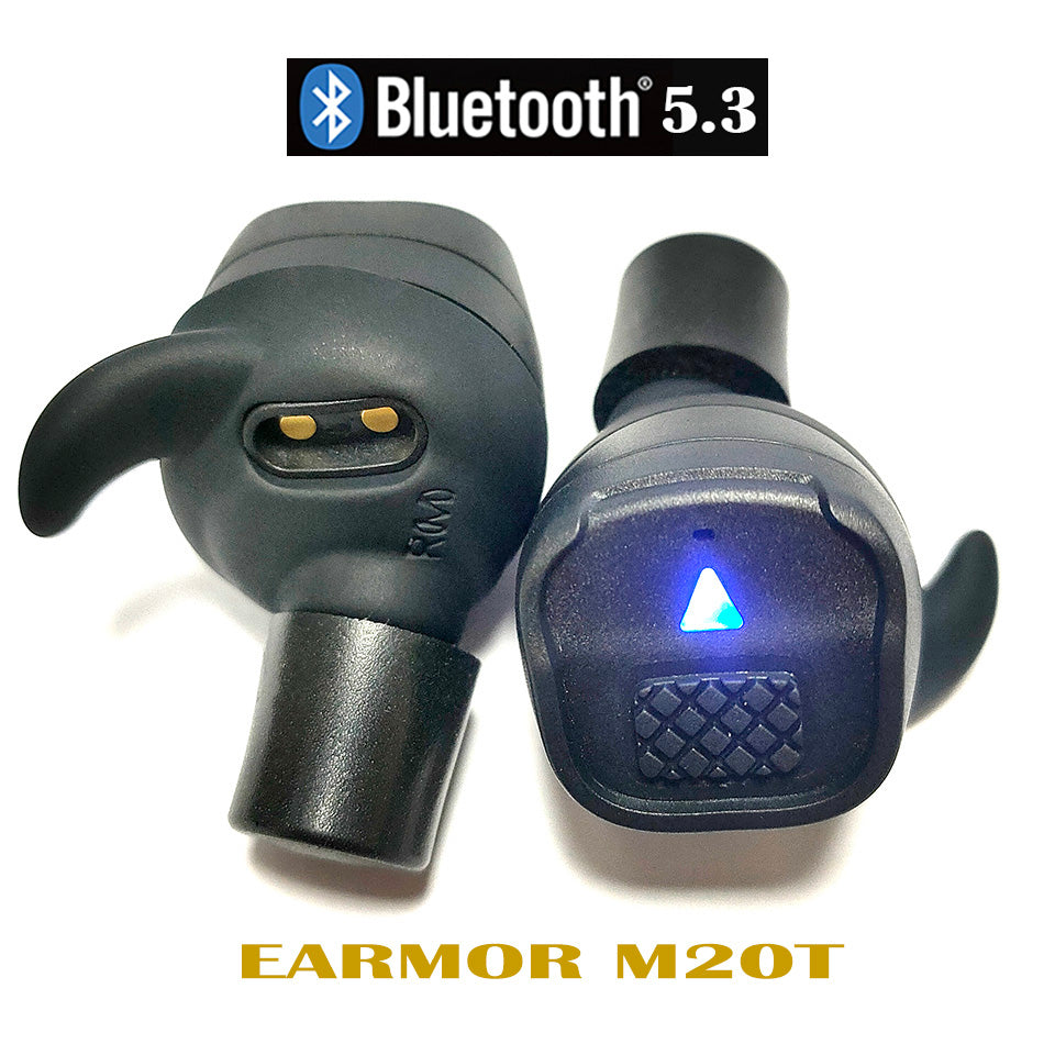 Earmor M20T – écouteurs sans fil BT5.3, Protection auditive pour prise de vue électronique, bouchons d'oreille antibruit, Protection auditive pour la chasse 