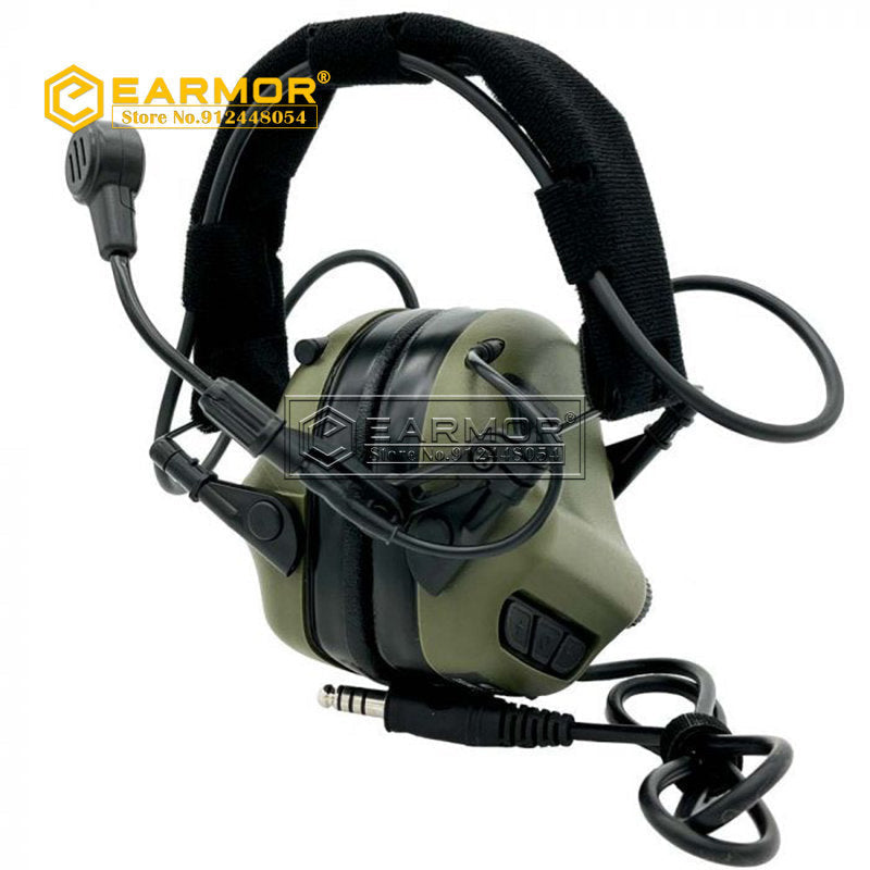 EARMOR M32-Mark3 MilPro Auriculares estándar militares - Coyote Brown