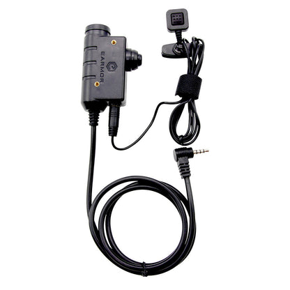 Adaptateur PTT pour casque tactique EARMOR M52 pour radio Yaesu avec bouton de doigt 