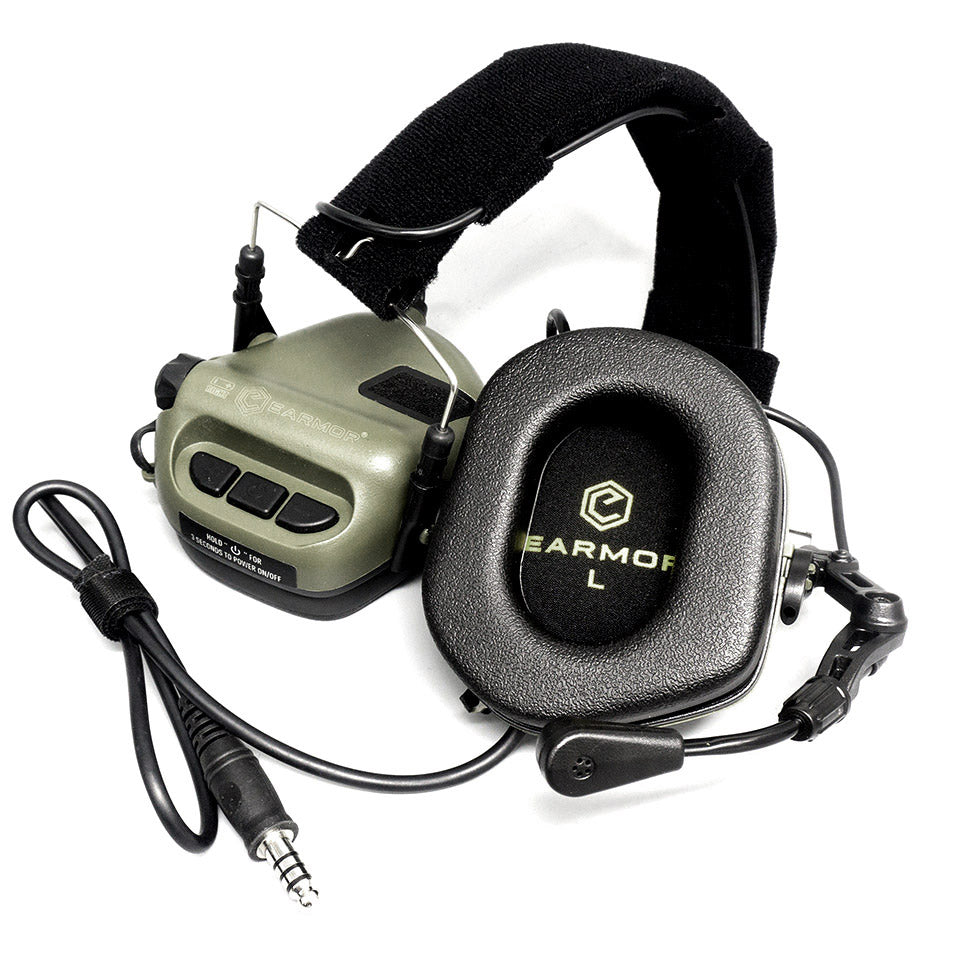 EARMOR M32 MOD4 Auriculares tácticos Auriculares antiruido Auriculares de disparo de comunicación