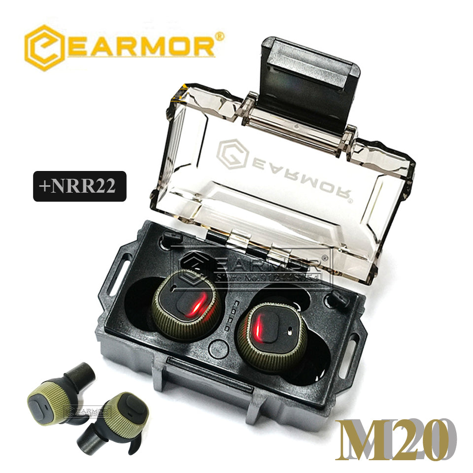 EARMOR M20 IPSC Shooting Earplugs Electronic Earplug Hearing Protector - Foliage Green