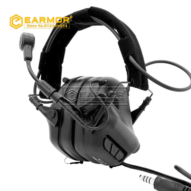 EARMOR M32-Mark3 MilPro Casque Protecteur Auditif Standard Militaire - Noir