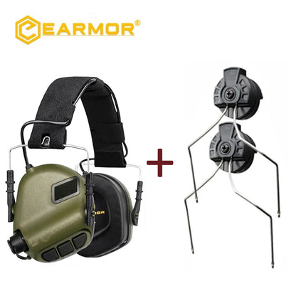 EARMOR M31 MOD4 Tactical Headset & ARC Rail Adapter Set 6 Color IPSC Headset