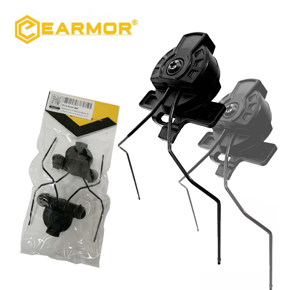 EARMOR M31/M32/M31H/M32H Kit de fijación de adaptador de rieles para casco EXFIL