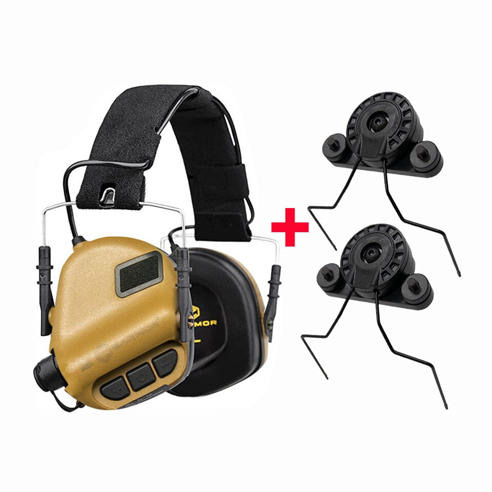 EARMOR M31 MOD4 casque tactique et adaptateur de Rail Exfil ensemble protecteur auditif 6 couleurs