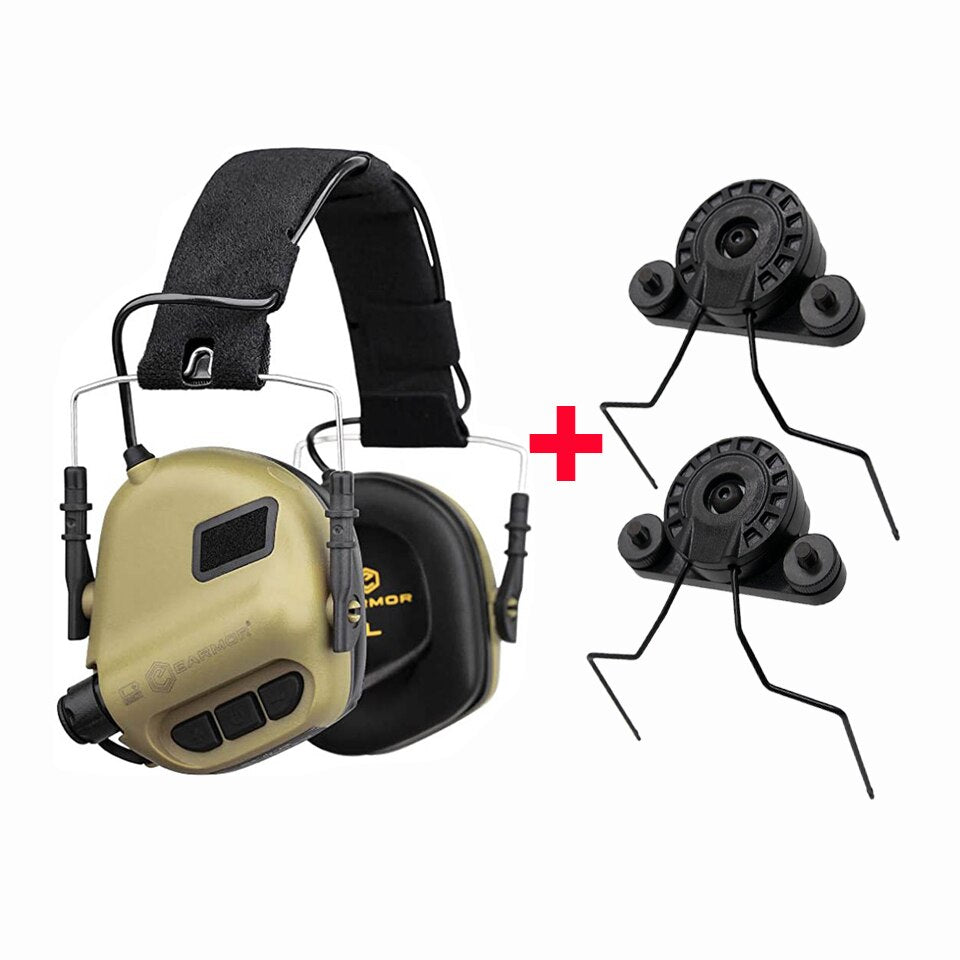 EARMOR M31 MOD4 casque tactique et adaptateur de Rail Exfil ensemble protecteur auditif 6 couleurs