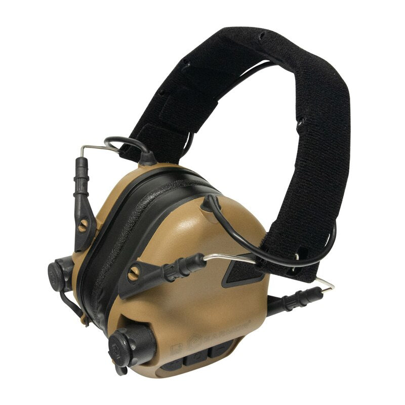 EARMOR M31-MOD4 Auriculares tácticos IPSC Protector auditivo para disparos - Coyote Brown