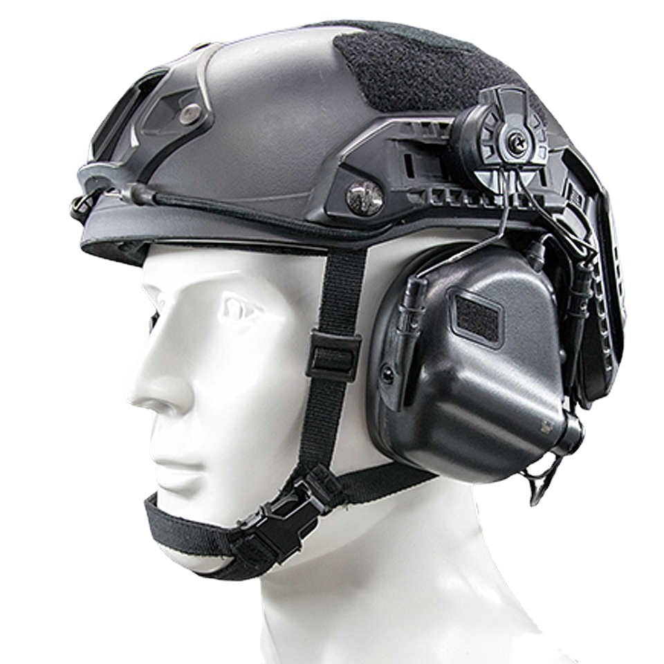 EARMOR M31H MOD4 Casque Tactique Casque Rapide Tir Protecteur Auditif - Noir 