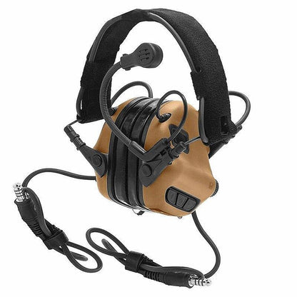 OPSMEN EARMOR M32-Mark3 MilPro Auriculares estándar militares de doble comunicación - Coyote Brown