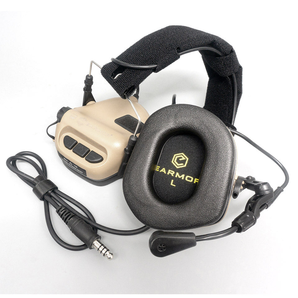 Casque de communication EARMOR M32 MOD4 IPSC, suppression du bruit d'aviation