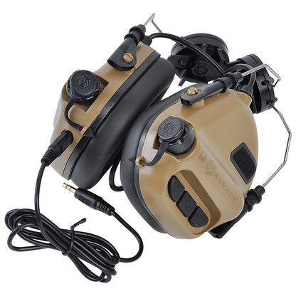 EARMOR M31H MOD4 Auriculares tácticos Protección auditiva para casco Ops-Core MT Fast ARC-Coyote Brown 