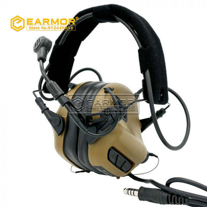 EARMOR M32-Mark3 MilPro Headset Military Standard Hearing Protector- Foliage Green