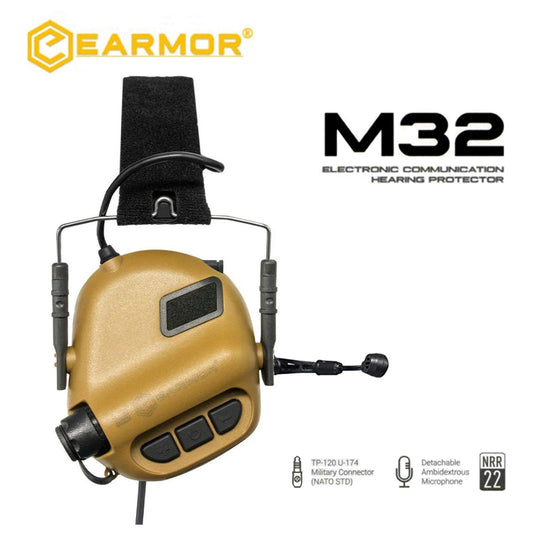 EARMOR Tactical Headset M32 MOD4 Electronics Communication Noise Canceling Headphones