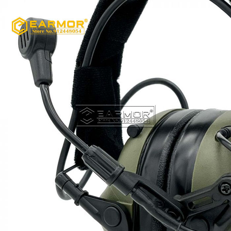 EARMOR M32-Mark3 MilPro Tactical Headset Military Standard Hearing Protector- Coyote Brown