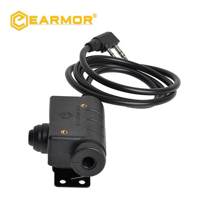 EARMOR M51 PTT Adapter Tactical Headset PTT Kenwood & AUX Radio Interface