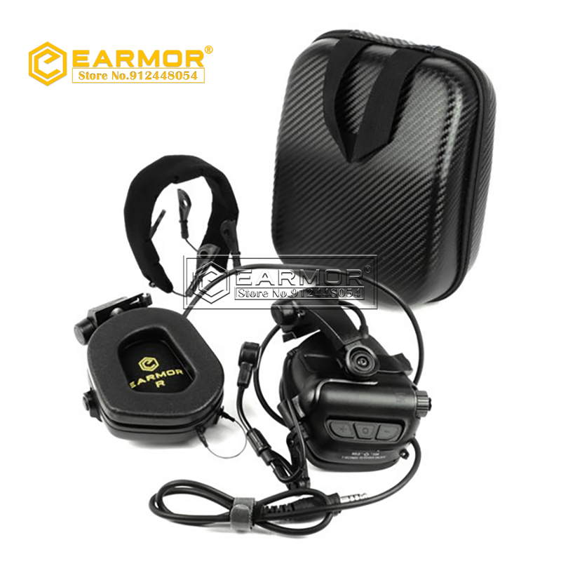 EARMOR M32X-Mark3 MilPro Auriculares de comunicación estándar militar - Coyote Brown