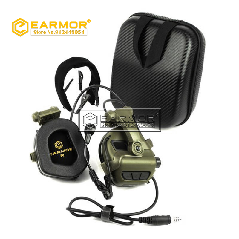 EARMOR M32X-Mark3 MilPro Casque de communication standard militaire - Marron coyote