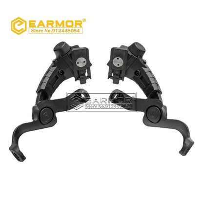 EARMOR M16C Soporte de montaje en riel para auriculares Adaptador de riel ARC para auriculares M31 / M32 / M31H / M32H