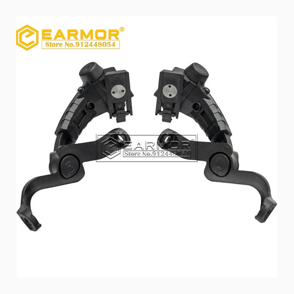 EARMOR M16C Soporte de montaje en riel para auriculares Adaptador de riel ARC para auriculares M31 / M32 / M31H / M32H