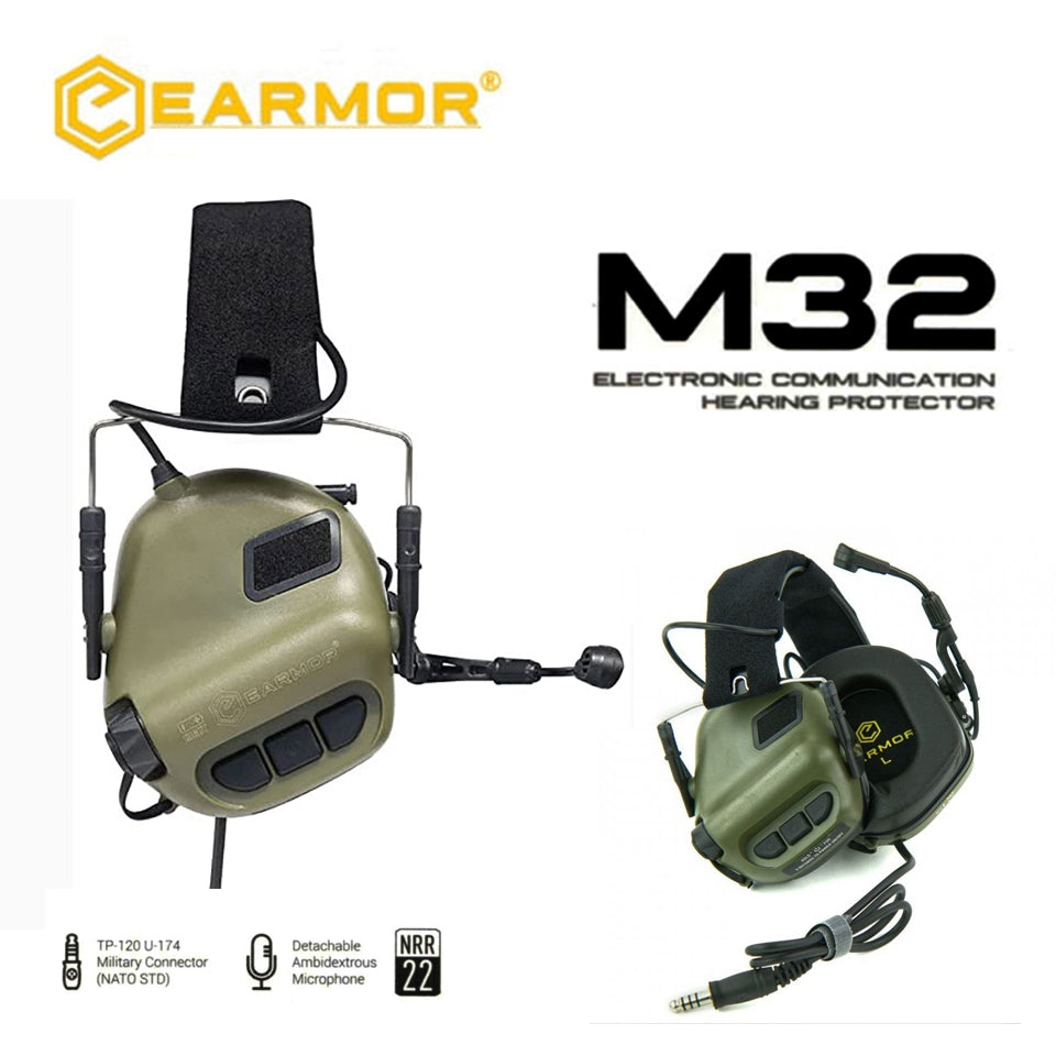 EARMOR M32 MOD4 Auriculares tácticos Electrónica Comunicación Reducción de ruido Auriculares 