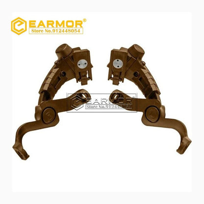 EARMOR M16C Soporte de montaje en riel para auriculares Adaptador de riel ARC para auriculares M31 / M32 / M31H / M32H